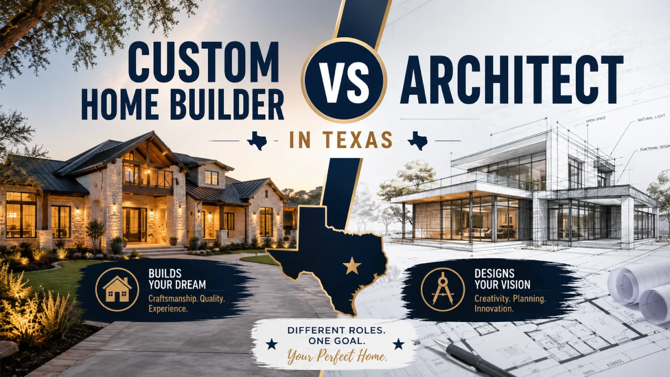Custom Home Builder vs Architect in Texas - Which One Do You Actually Need?