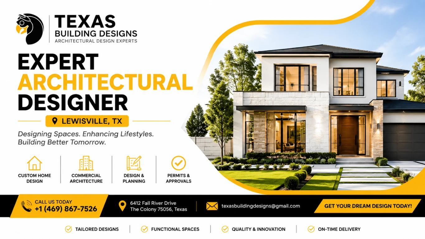 Expert Architectural Designer Lewisville TX | Texas Building Design