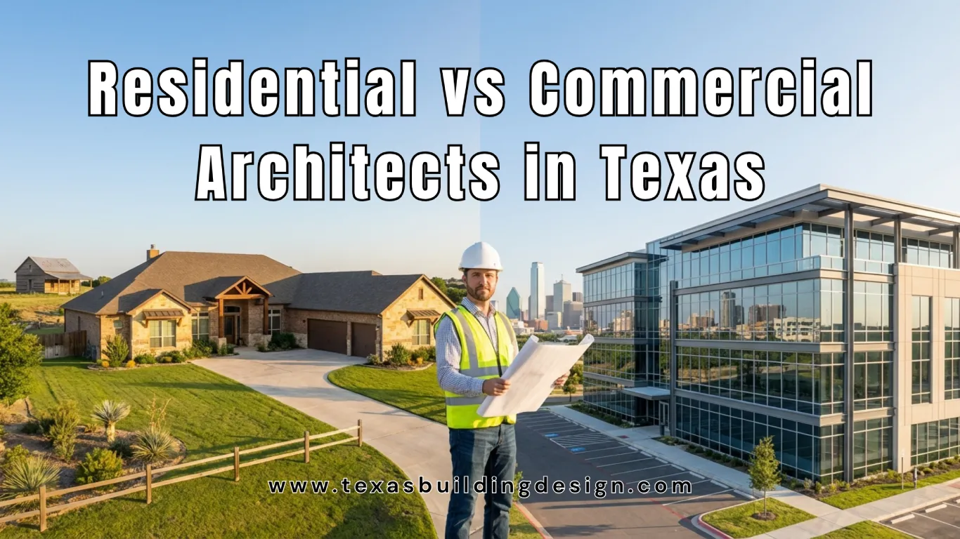 Residential vs Commercial Architects in Texas Why Hiring a Specialist Is a Non-Negotiable